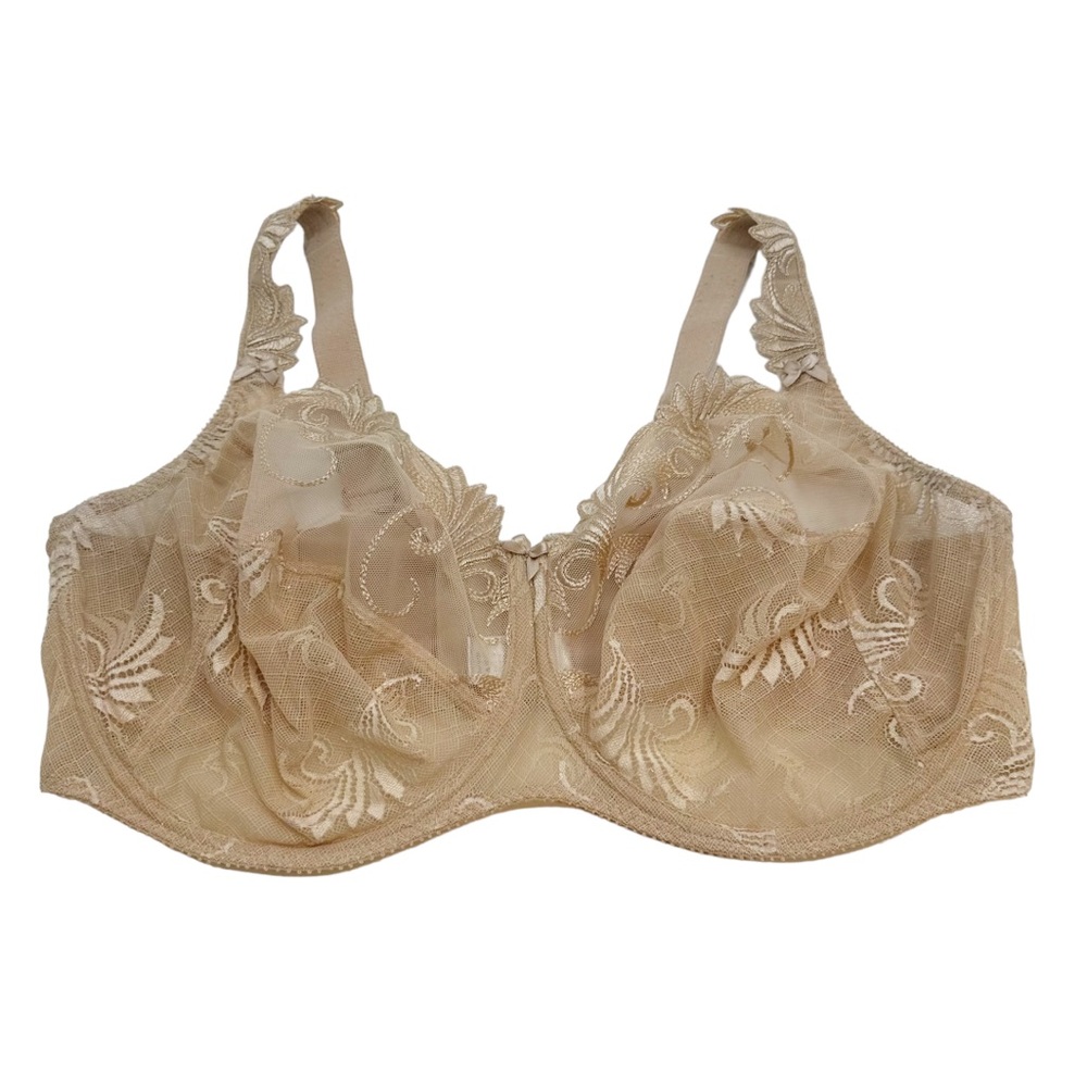 Empreinte | Sheer Lace Nude Underwire Bra Size 42F